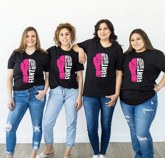 Her Fight is Our Fight, Breast Cancer Shirt, Breast Cancer Awareness Shirt, Breast Cancer Walk Shirt