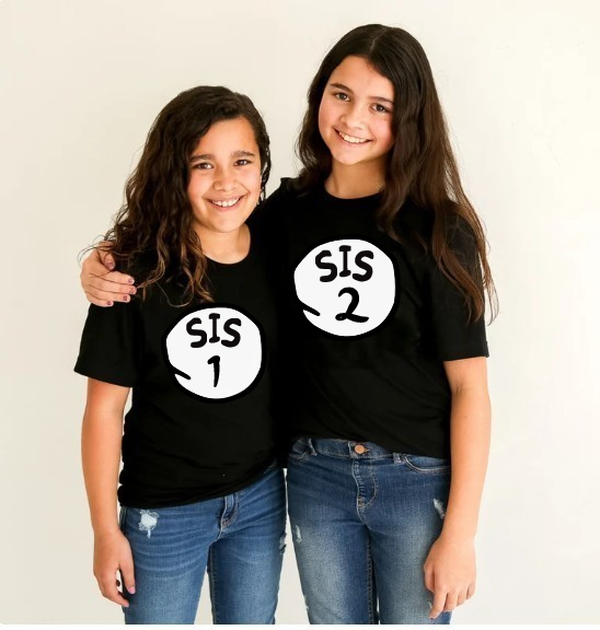 Sister Family Thing Shirts, Sister Shirt, Partying Group Shirt, Sis 1, Sis 2 Shirts, Sorority Sisters