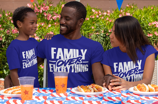 Family Over Everything Shirt, Family BBQ, Reunion, Travel Shirt, Group Family Shirt (YOUTH & TODDLER)